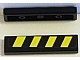 Part No: 2431pb298  Name: Tile 1 x 4 with Black and Yellow Danger Stripes Pattern (Sticker) - Set 7885