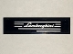 Part No: 2431pb361R  Name: Tile 1 x 4 with Silver 'Lamborghini' & Stripes Pattern Model Right Side (Sticker) - Set 8169