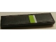 Part No: 2431pb492  Name: Tile 1 x 4 with Lime and White Stripe on Black Background Pattern (Sticker) - Set 8154