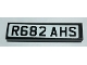 Part No: 2431pb567  Name: Tile 1 x 4 with 'R682 AHS' on White Background Pattern (Sticker) - Set 10242