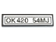Part No: 2431pb592  Name: Tile 1 x 4 with 'OK420 54MJ' Pattern (Sticker) - Set 42054