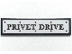Part No: 2431pb686  Name: Tile 1 x 4 with 'PRIVET DRIVE' Road Sign Pattern (Sticker) - Set 75968