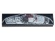 Part No: 2431pb798  Name: Tile 1 x 4 with Dashboard Display with Car Outline and Silver and Red Speedometer Gauge Pattern