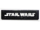 Part No: 2431pb823  Name: Tile 1 x 4 with White 'STAR WARS' Logo Pattern (Sticker) - Set 10019