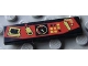 Part No: 2431px1  Name: Tile 1 x 4 with Control Panel Red and Yellow Pattern