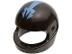 Part No: 2446pb23  Name: Minifigure, Headgear Helmet Motorcycle (Standard) with Medium Blue Trident Pattern (Aquaraiders II)