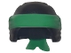 Part No: 24496pb07  Name: Minifigure, Headgear Ninjago Wrap Type 3 with Green Bandana and Knot Pattern