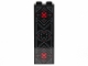 Part No: 2454pb139  Name: Brick 1 x 2 x 5 with Red and Gray SW Sith Ornament Pattern (Sticker) - Set 75251