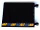 Part No: 2525pb016R  Name: Flag 6 x 4 with Dark Bluish Gray and Yellow Danger Stripes and Tire Marks Pattern Model Right Side (Sticker) - Set 42106