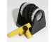 Part No: 2584c11  Name: String Reel 2 x 2 Holder with Light Bluish Gray Drum with Black String Medium 38L and Yellow Hose Nozzle Elaborate (2584 / 2585 / x77cc30 / 60849)