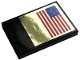 Part No: 26603pb054  Name: Tile 2 x 3 with United States of America Flag on Gold Square Pattern (Sticker) - Set 10266