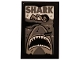 Part No: 26603pb057  Name: Tile 2 x 3 with 'SHARK', Swimmer, Sea and Shark Gray and Ripped Pattern (Sticker) - Set 75810