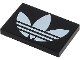 Part No: 26603pb179  Name: Tile 2 x 3 with White Adidas Trefoil Logo Pattern