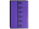 Part No: 26603pb246  Name: Tile 2 x 3 with Black Line and Circles on Dark Purple Background Pattern (BrickHeadz Severus Snape Torso)