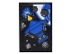 Part No: 26603pb285  Name: Tile 2 x 3 with Poster Blue and Yellow Spaceship Galaxy Explorer, Planet, and Dark Bluish Gray Asteroids Pattern (Sticker) - Set 10306
