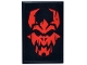 Part No: 26603pb477  Name: Tile 2 x 3 with Red Ninjago Dragonian Warrior Head with Horns Pattern (Sticker) - Set 71841