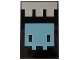 Part No: 26603pb515  Name: Tile 2 x 3 with Pixelated Silver Banner and Metallic Light Blue Minecraft Creature Pattern