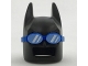 Part No: 27161pb01  Name: Minifigure, Headgear Mask Batman Cowl (Angular Ears, Pronounced Brow) with Blue Goggles Pattern
