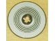 Part No: 2723pb014  Name: Technic, Disk 3 x 3 with Black Rings on Silver Background Pattern (Sticker) - Set 8007