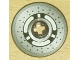 Part No: 2723pb020  Name: Technic, Disk 3 x 3 with Disk Brake 3 Spokes, Black Dots on Gray Pattern (Sticker) - Set 8445