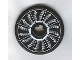 Lot ID: 432729830  Part No: 2723pb023  Name: Technic, Disk 3 x 3 with Fan Blade Black and White In-Motion Pattern (Sticker) - Set 8653