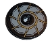 Part No: 2723pb070  Name: Technic, Disk 3 x 3 with Gold Blade Pattern (Sticker) - Set 76097