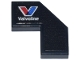 Part No: 27263pb006R  Name: Tile, Modified Facet 2 x 2 with White 'Valvoline' Logo Pattern Model Right Side (Sticker) - Set 76925