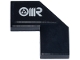 Part No: 27263pb008R  Name: Tile, Modified Facet 2 x 2 with White 'OMR' Pattern Model Right Side (Sticker) - Set 77242