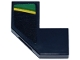 Part No: 27263pb011L  Name: Tile, Modified Facet 2 x 2 with Yellow and Green Stripe Pattern Model Left Side (Sticker) - Set 77245