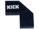 Part No: 27263pb013R  Name: Tile, Modified Facet 2 x 2 with White 'KICK' Logo Pattern Model Right Side (Sticker) - Set 77247