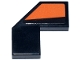 Part No: 27263pb017L  Name: Tile, Modified Facet 2 x 2 with Orange Panel Pattern Model Left Side (Sticker) - Set 77251
