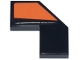Part No: 27263pb017R  Name: Tile, Modified Facet 2 x 2 with Orange Panel Pattern Model Right Side (Sticker) - Set 77251