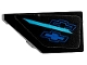 Part No: 29120pb032  Name: Wedge 2 x 1 x 2/3 Left with Medium Azure Stripe and Blue Chevrolet Logos Pattern (Sticker) - Set 75891