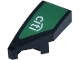 Part No: 29120pb042  Name: Wedge 2 x 1 x 2/3 Left with White 'citi' Logo on Green Background Pattern (Sticker) - Set 77245