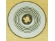 Part No: 2958pb014  Name: Technic, Disk 3 x 3 with Black Rings on Silver Background Pattern (Sticker) - Set 8007