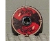 Lot ID: 305299560  Part No: 2958pb028  Name: Technic, Disk 3 x 3 with Black and Red Viking Shield with Serpents Pattern (Sticker) - Gear G577