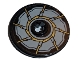Part No: 2958pb070  Name: Technic, Disk 3 x 3 with Gold Blade Pattern (Sticker) - Set 76097