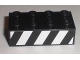 Part No: 3001pb074L  Name: Brick 2 x 4 with Black and White Danger Stripes Pattern Model Left Side (Sticker) - Set 8211