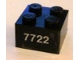 Lot ID: 109658334  Part No: 3003pb031  Name: Brick 2 x 2 with White '7722' Pattern (Sticker) - Set 7722