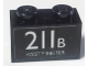 Part No: 3004pb152  Name: Brick 1 x 2 with White '211B WESTMINISTER' Pattern (Sticker) - Set 40220