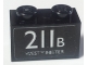 Part No: 3004pb152a  Name: Brick 1 x 2 with White '211B WESTMINISTER' Pattern (Sticker) - Set 40220