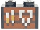 Part No: 3004pb338 Name: Brick 1 x 2 with Reddish Brown and Dark Brown Pixelated Smithing Table with Medium Nougat and Silver Tools Pattern Part No: 3004pb338 Name: Brick 1 x 2 with Reddish Brown and Dark Brown Pixelated Smithing Table with Medium Nougat and Silver Tools Pattern