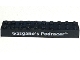 Lego part: Brick 2 x 10 with White 'Gasgano's Podracer' Pattern