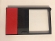 Part No: 30073pb02  Name: Door 1 x 6 x 8 Left with Red Rectangle Pattern (Sticker) - Set 5571