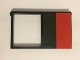 Part No: 30074pb02  Name: Door 1 x 6 x 8 Right with Red Rectangle Pattern (Sticker) - Set 5571