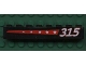 Part No: 3008pb051R  Name: Brick 1 x 8 with 5 Stars on Red Stripe and '315' on Right Pattern (Sticker) - Set 6596