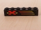 Part No: 3009pb072L  Name: Brick 1 x 6 with X-Treme Team Logo Left Pattern (Sticker) - Set 6567