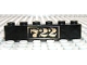 Part No: 3009px52  Name: Brick 1 x 6 with Gold '722' Pattern
