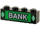 Part No: 3010pb016  Name: Brick 1 x 4 with Bank and Dollar Signs Pattern