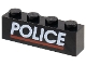 Lot ID: 220627043  Part No: 3010pb030  Name: Brick 1 x 4 with White 'POLICE' and Red Line Pattern